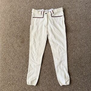 Kingsland Equestrian Size XS Riding Breeches – White Knee Patch Schoeller Fabric